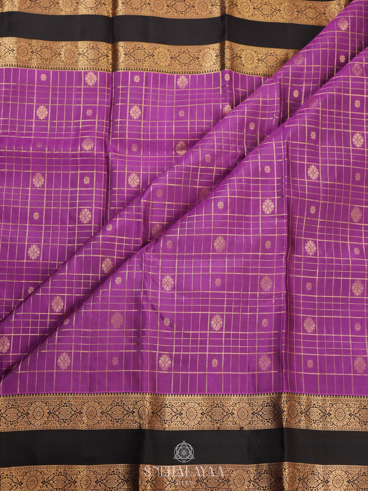 Magenta Pink Kanjivaram Silk Saree