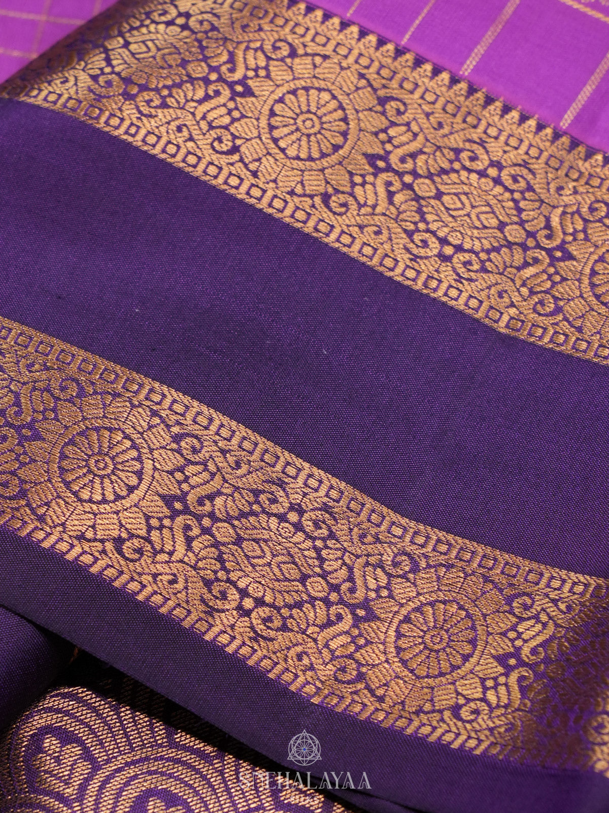 Purple Kanjivaram Silk Saree