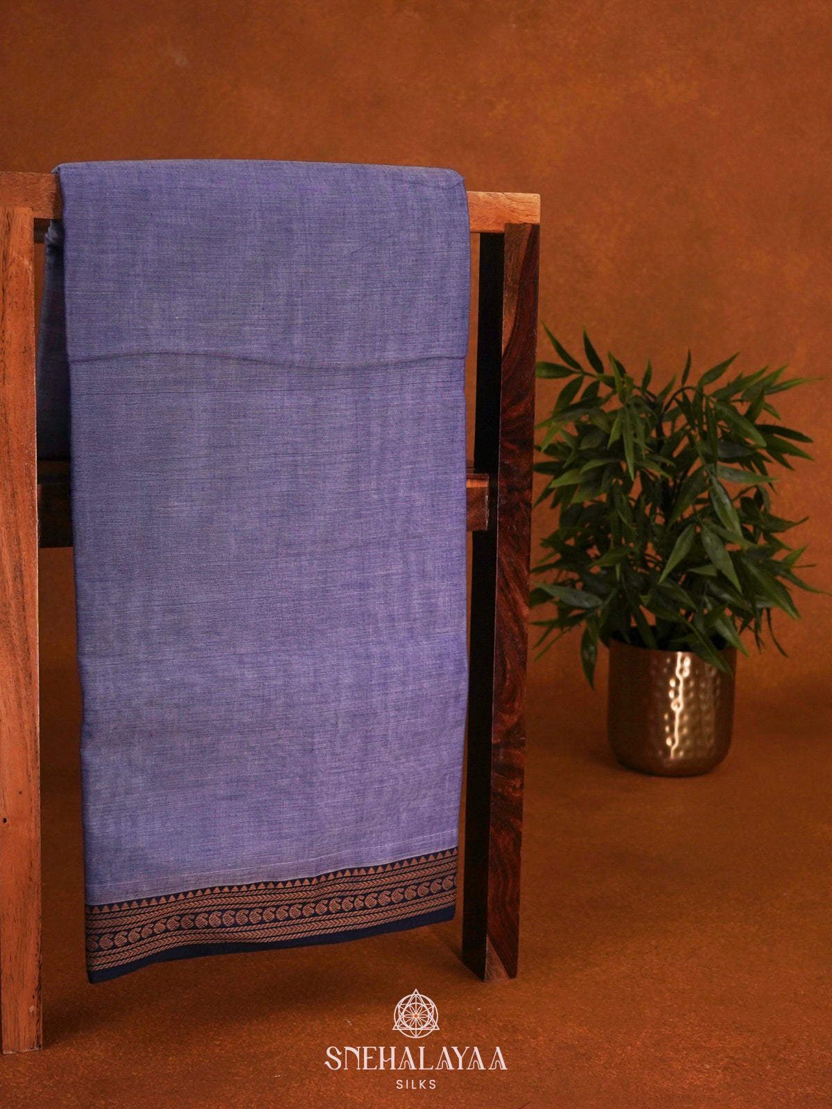 Lavender Narayanpet Cotton Saree without Blouse