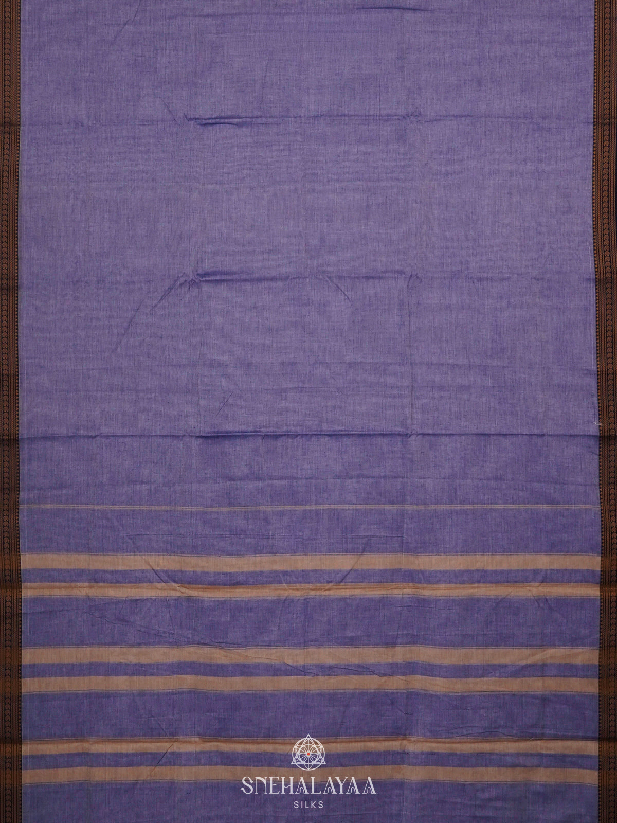 Lavender Narayanpet Cotton Saree without Blouse