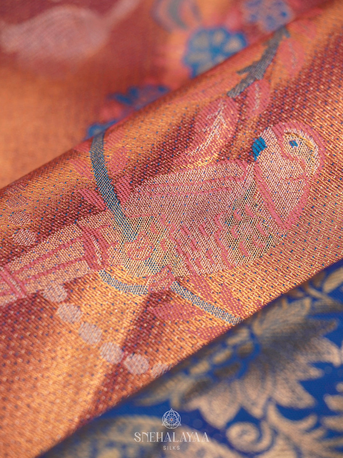 Rose Pink Art Silk Saree