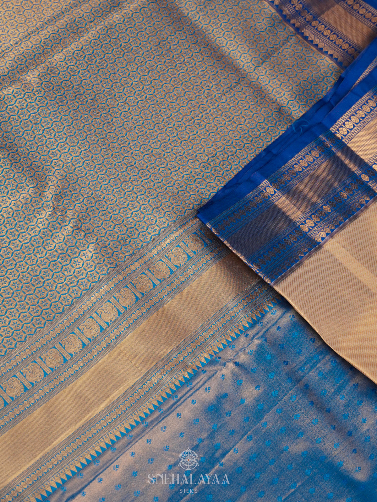 Cream Art Silk Saree
