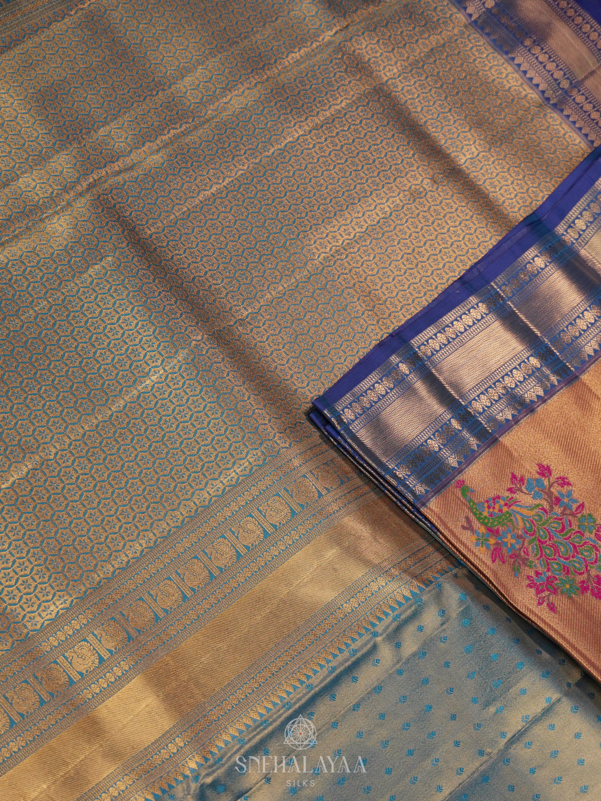Pale Orange Art Silk Saree