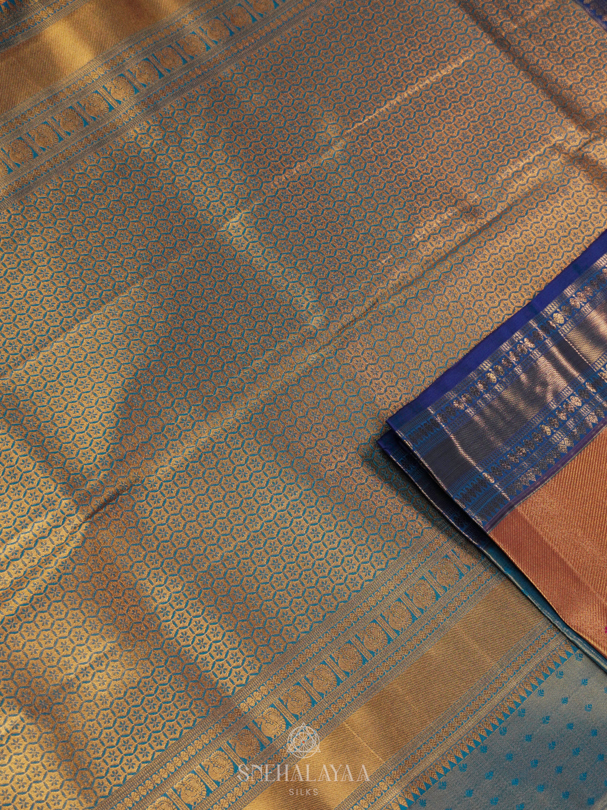 Orange Art Silk Saree