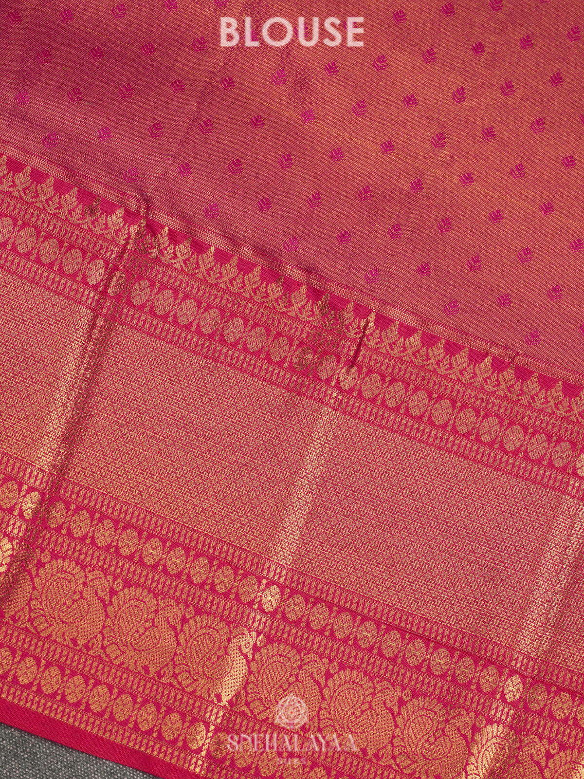 Rose Pink Art Silk Saree