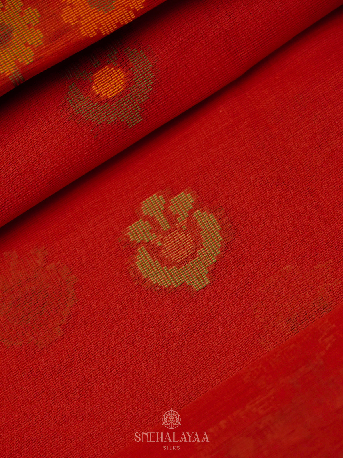Red Bengal Cotton Saree