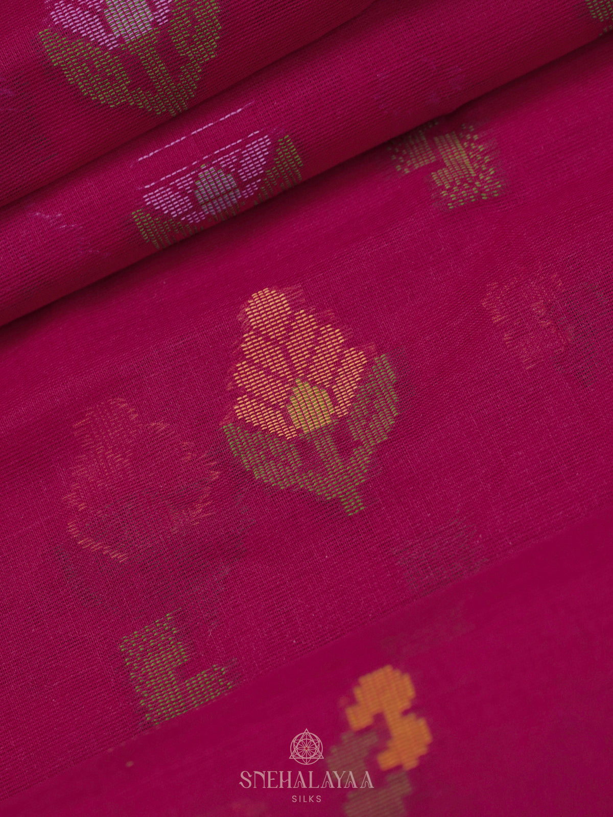 Pink Bengal Cotton Saree