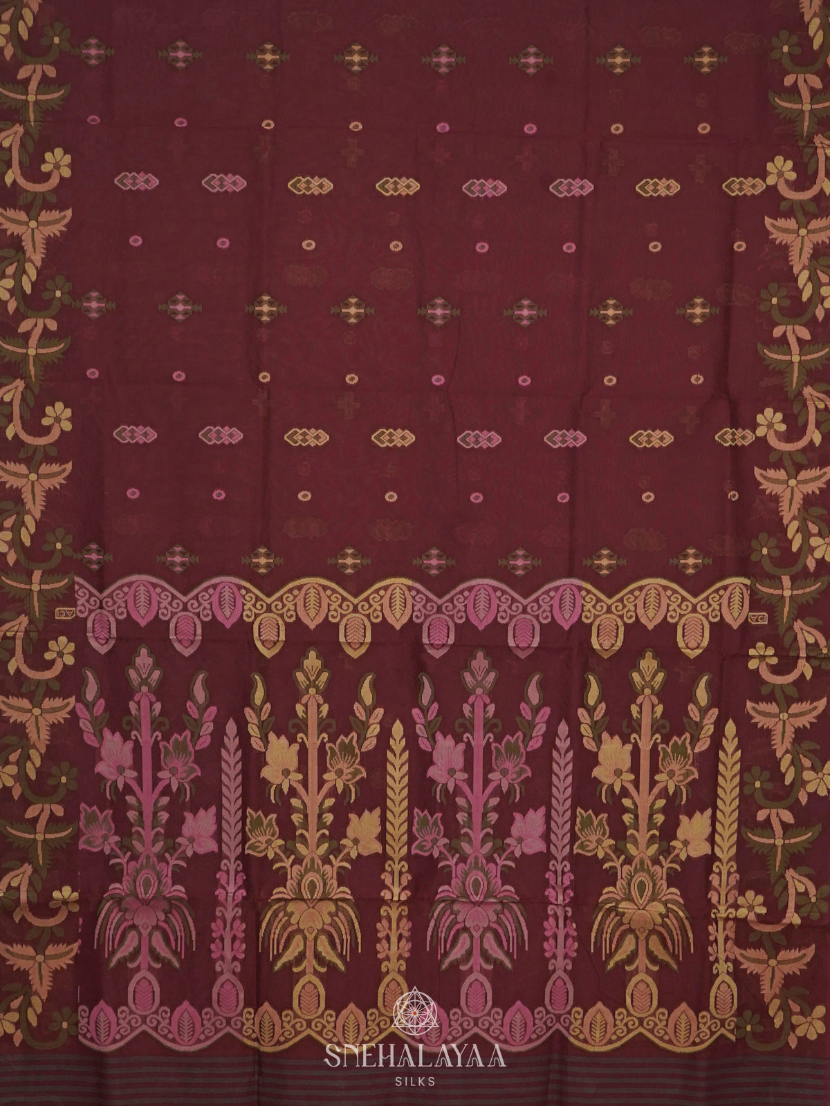 Brown Bengal Cotton Saree