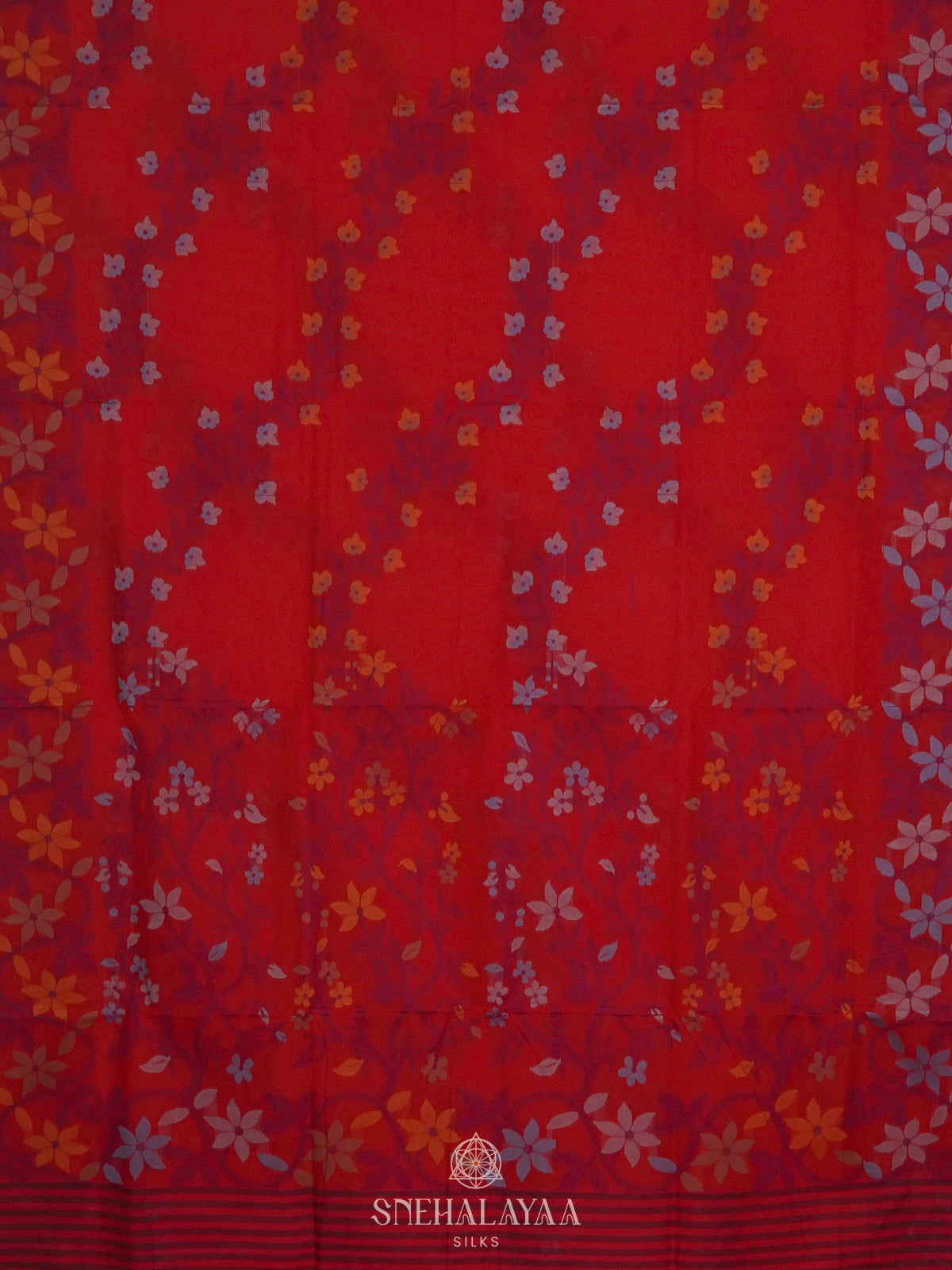 Red Bengal Cotton Saree