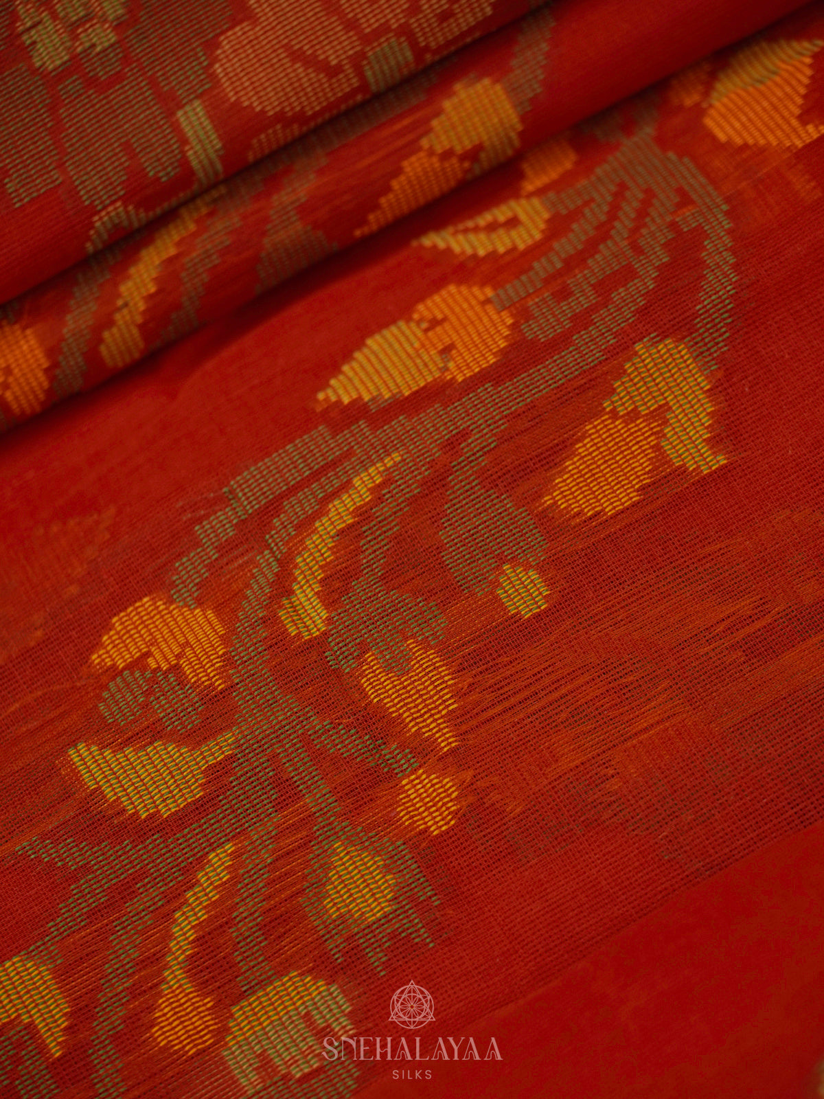Red Bengal Cotton Saree