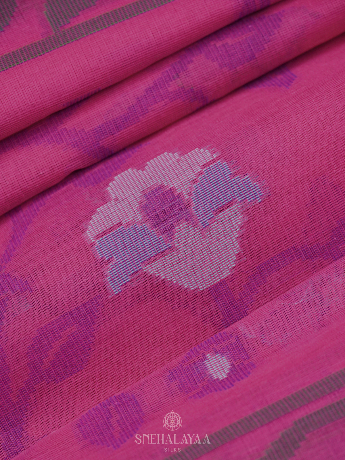 Pink Bengal Cotton Saree