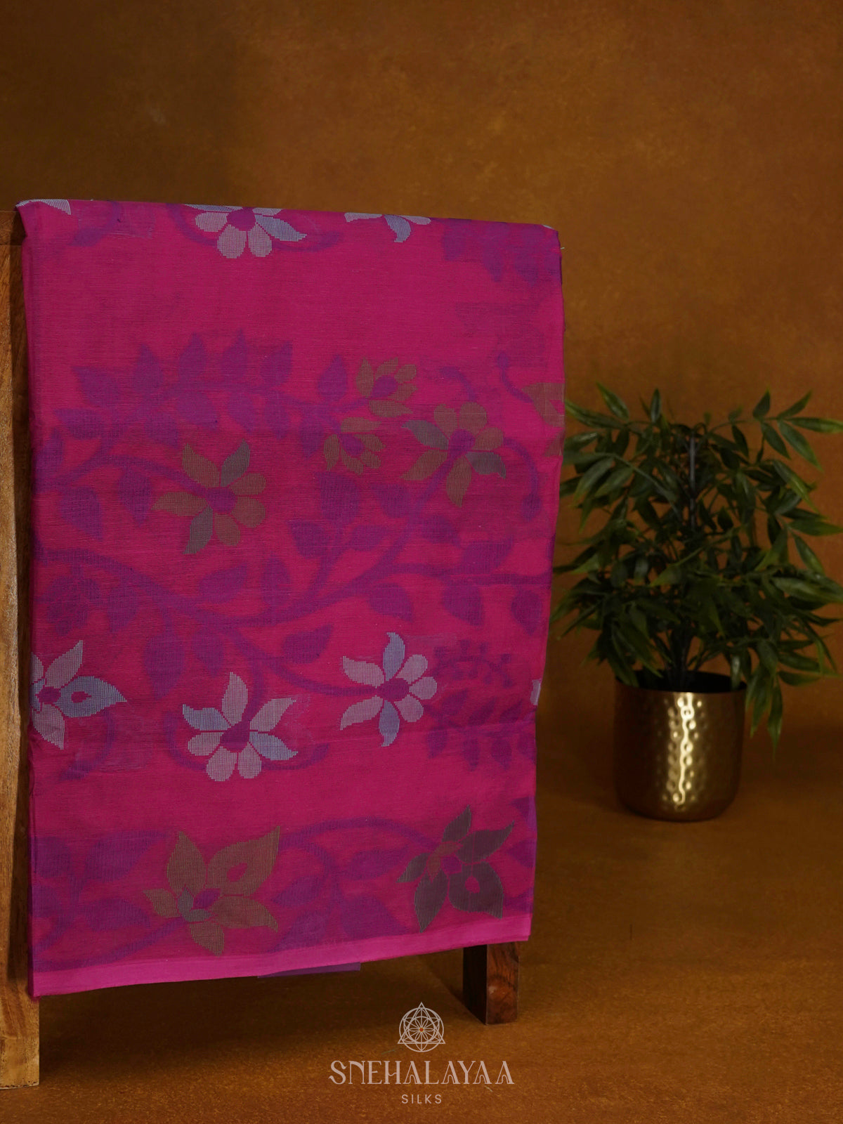 Pink Bengal Cotton Saree