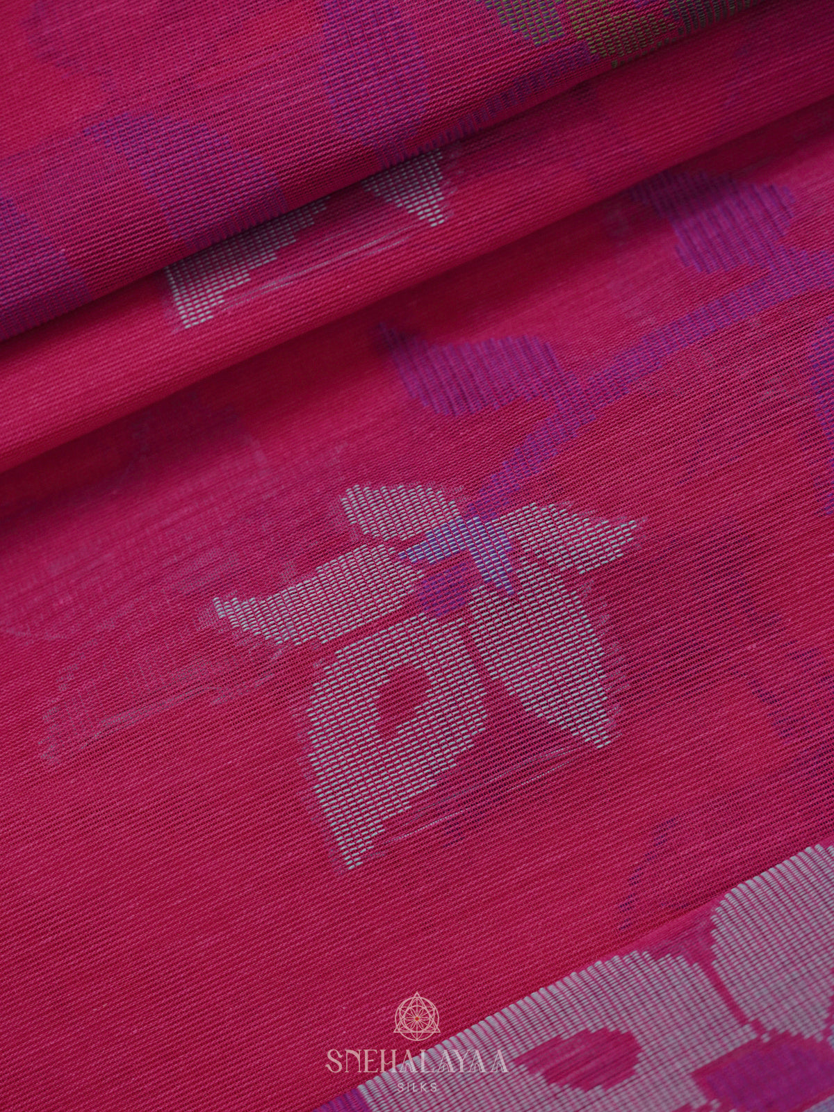 Pink Bengal Cotton Saree