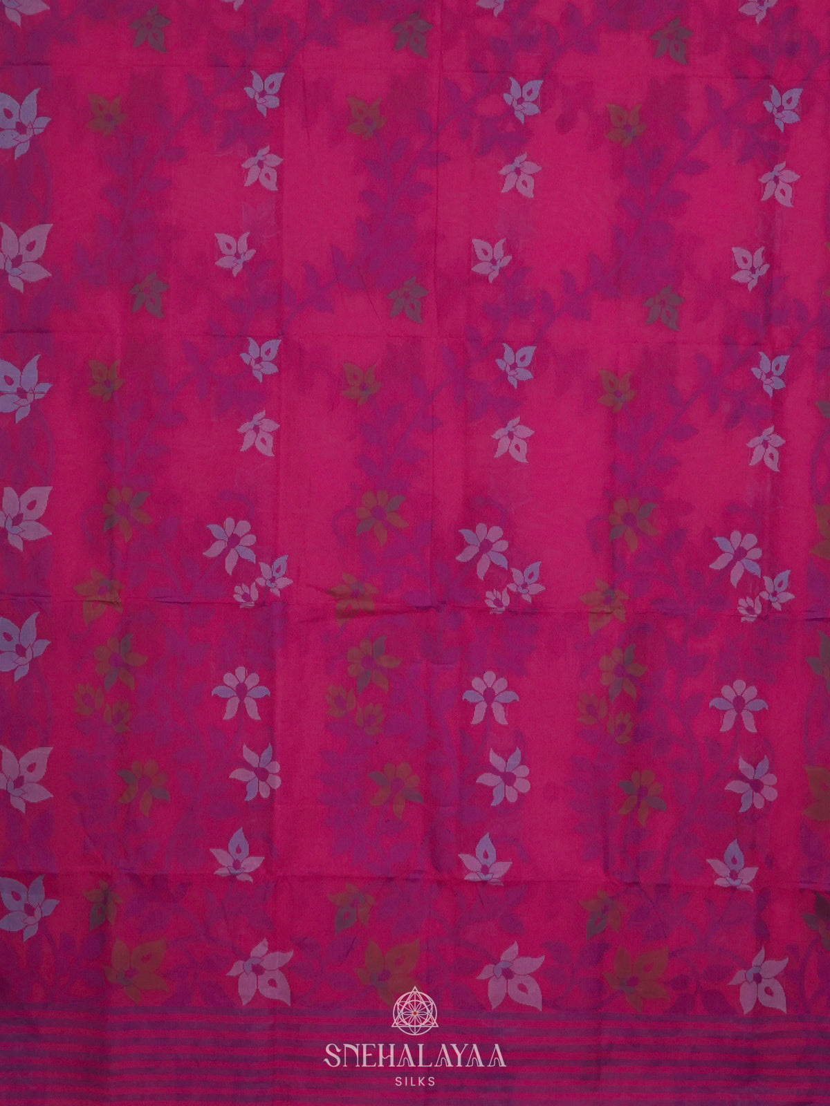 Pink Bengal Cotton Saree