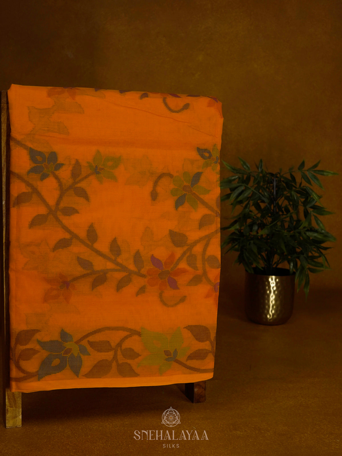 Yellow Bengal Cotton Saree