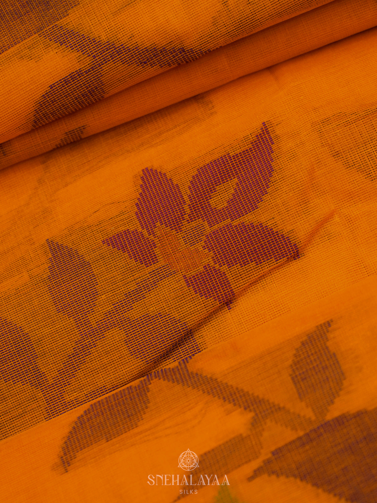 Yellow Bengal Cotton Saree