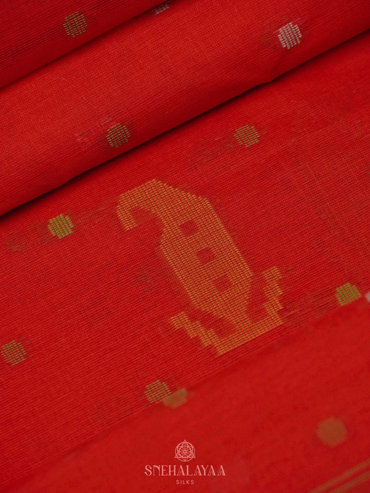 Red Bengal Cotton Saree