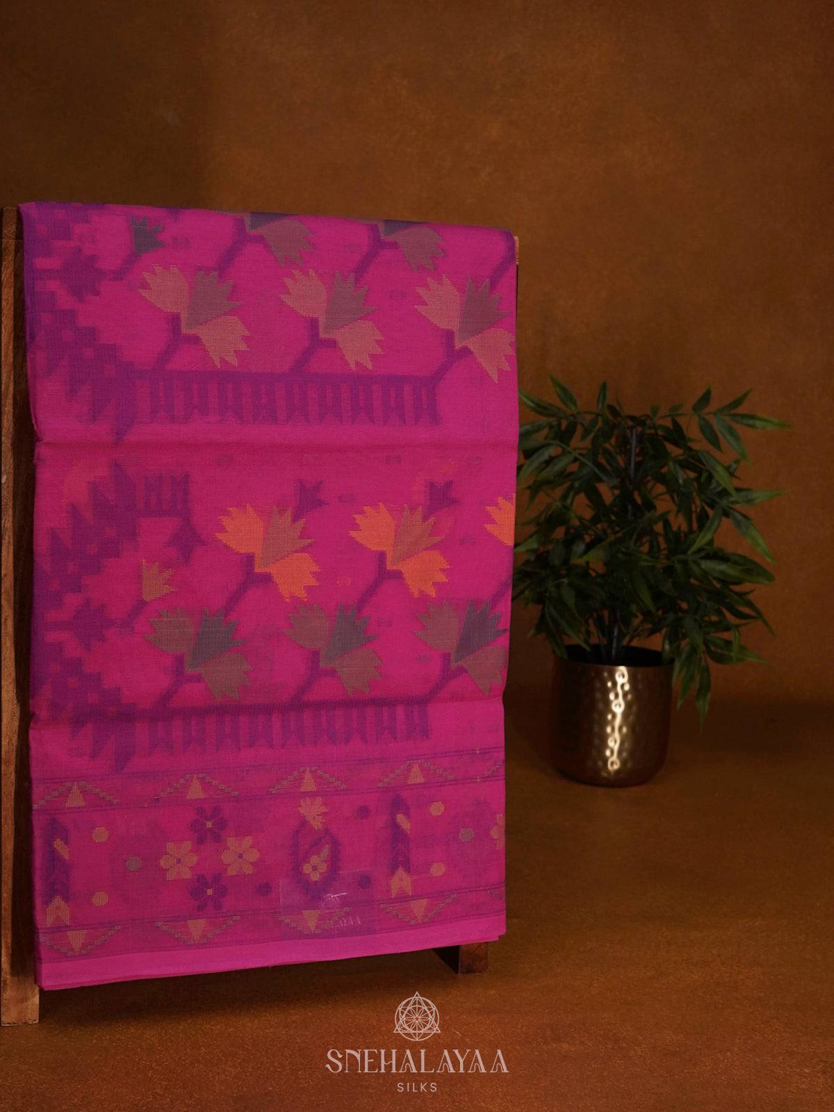Pink Bengal Cotton Saree
