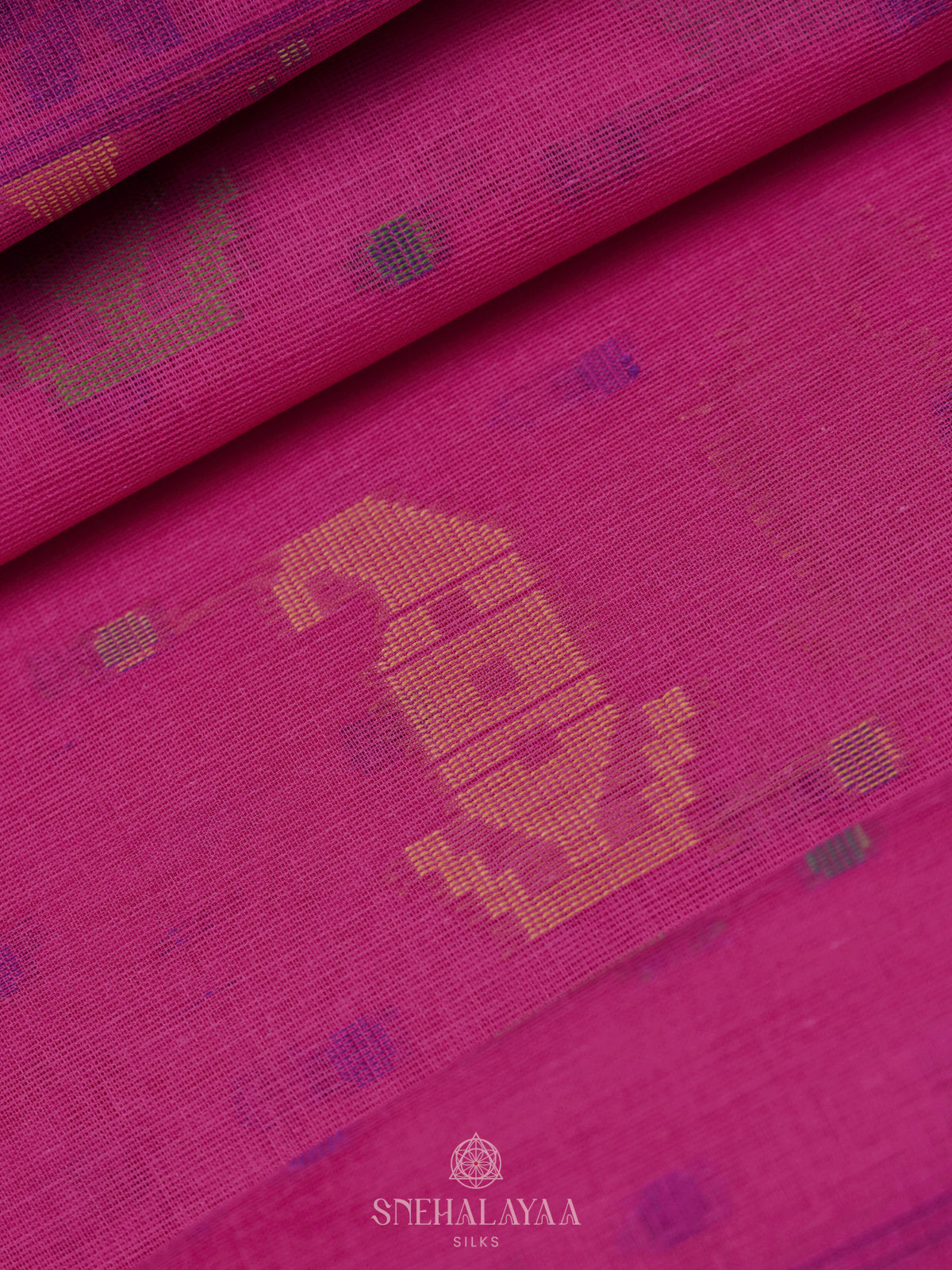 Pink Bengal Cotton Saree