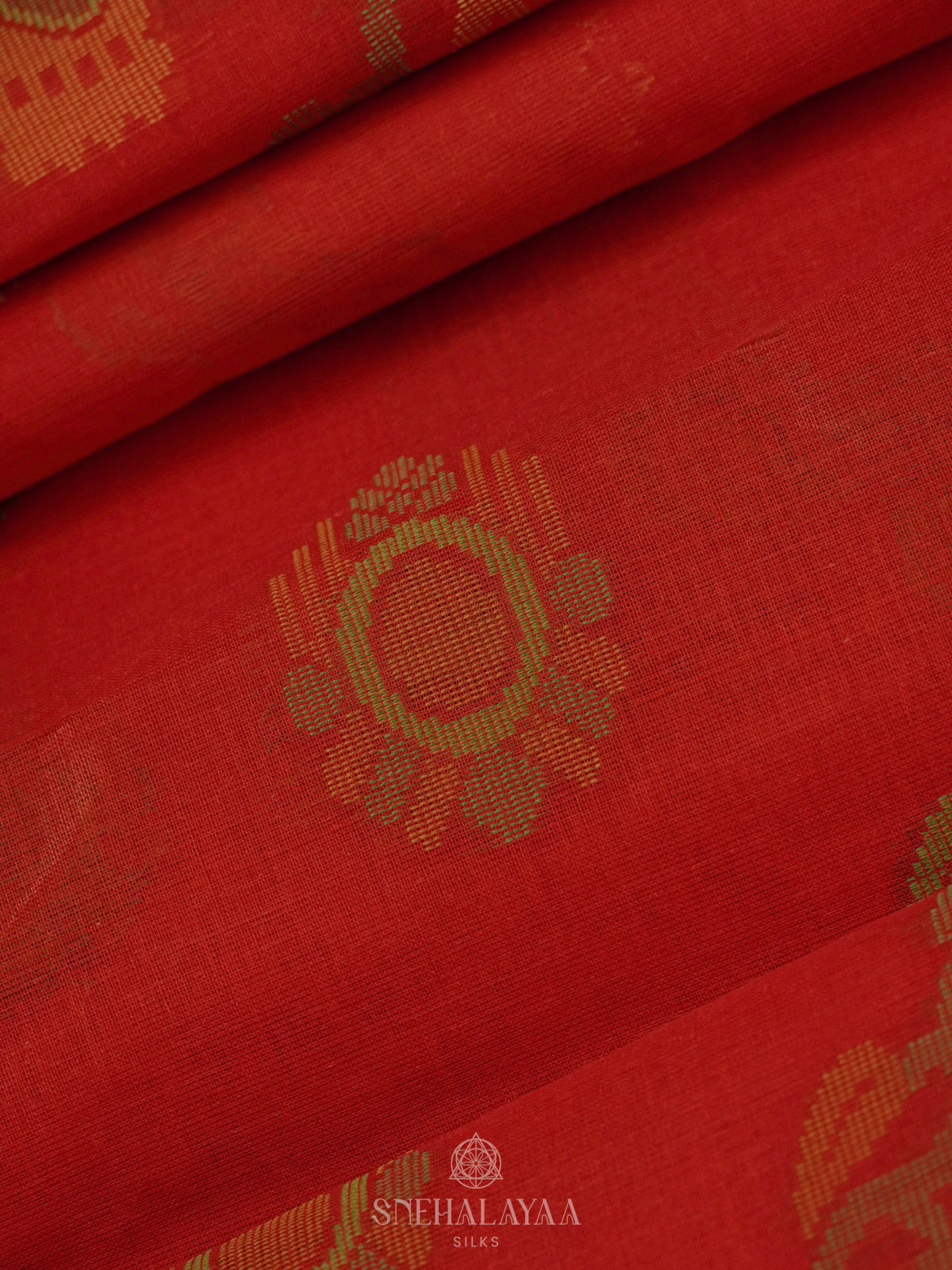 Red Bengal Cotton Saree