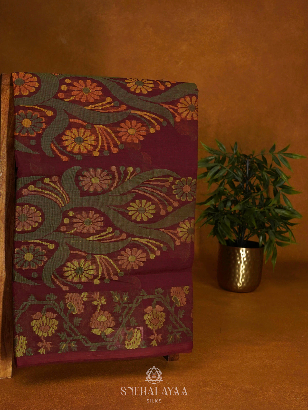 Brown Bengal Cotton Saree