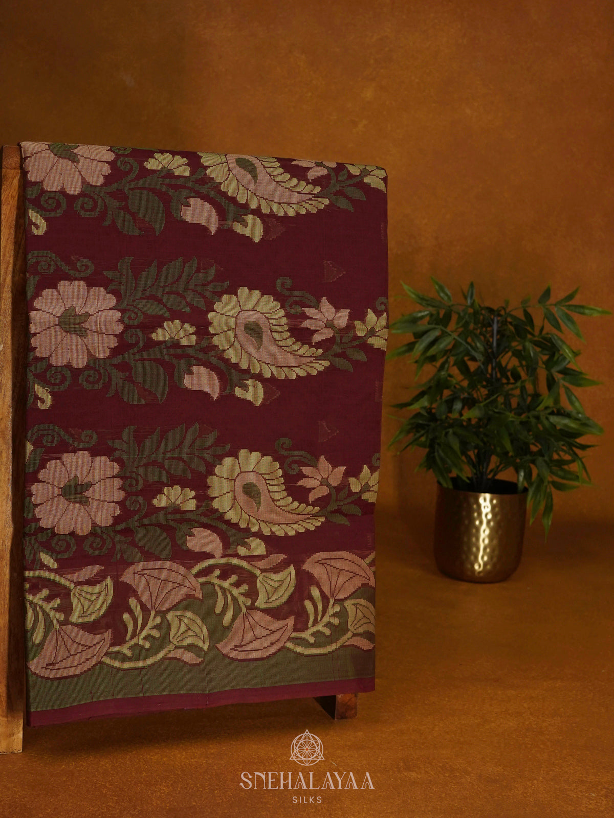 Brown Bengal Cotton Saree