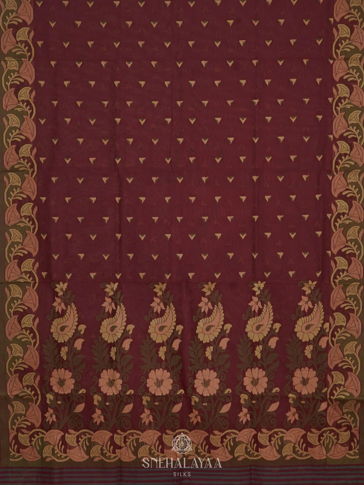 Brown Bengal Cotton Saree