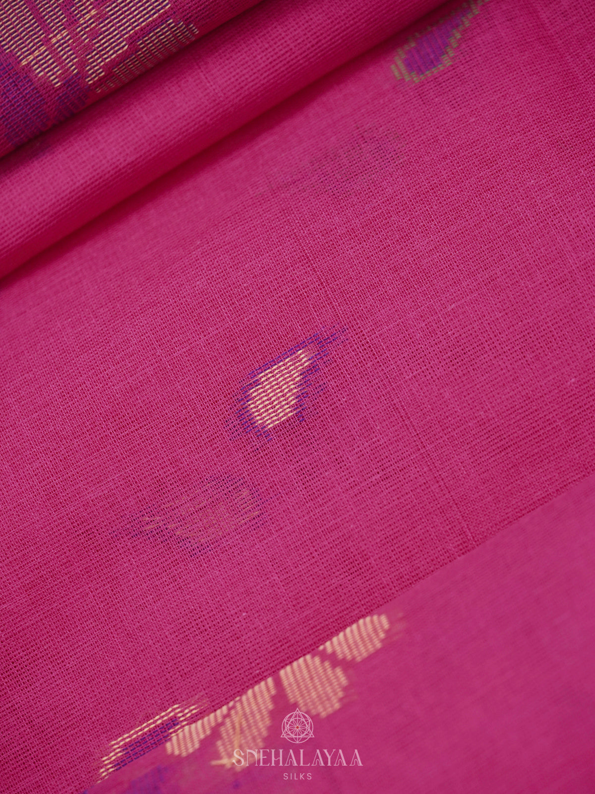 Pink Bengal Cotton Saree