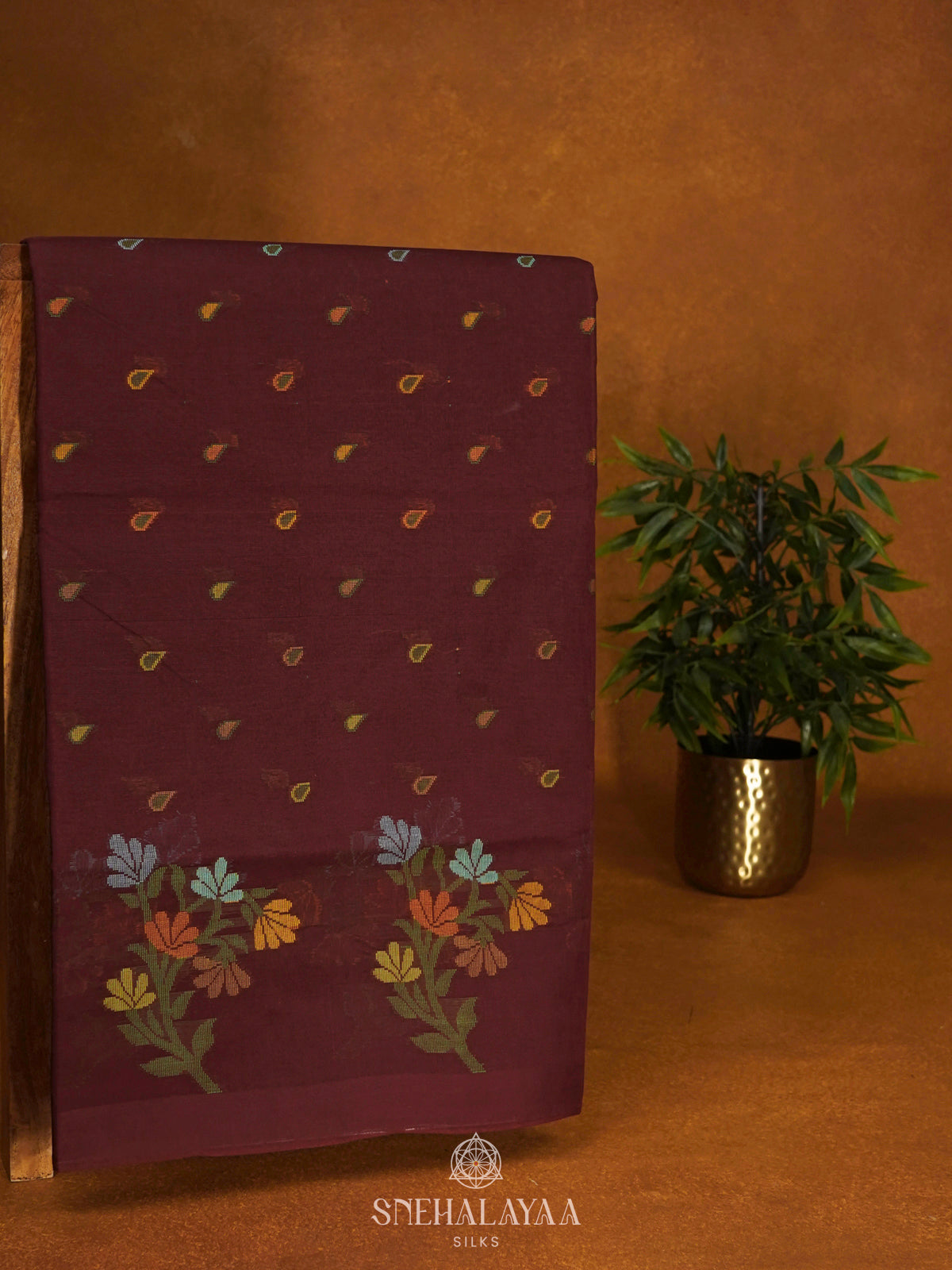 Brown Bengal Cotton Saree