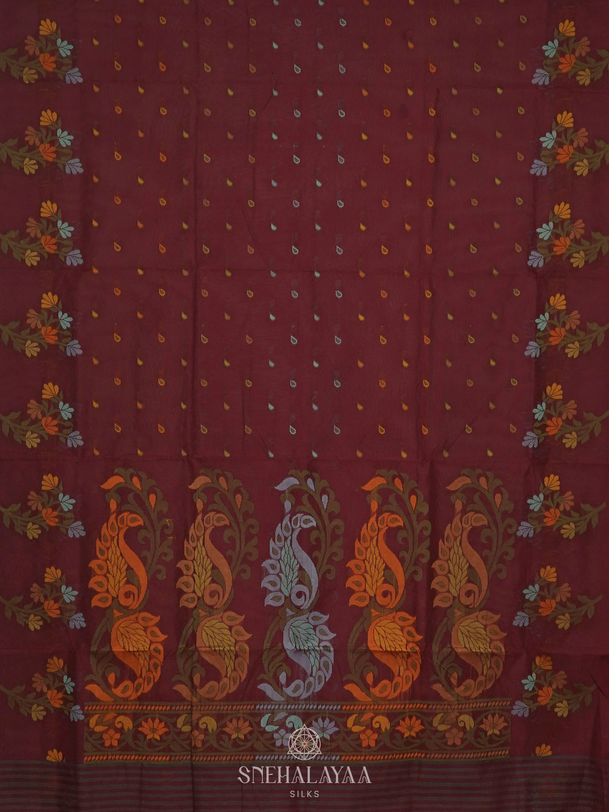 Brown Bengal Cotton Saree