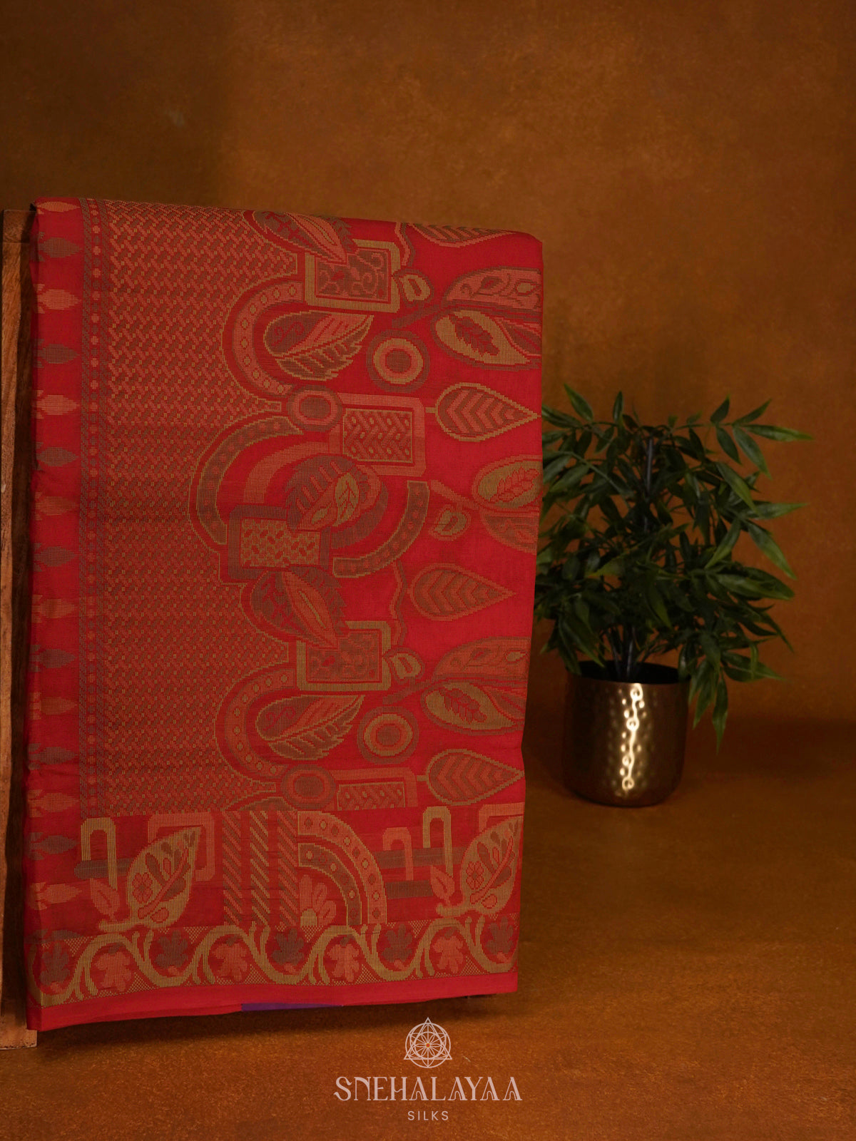 Orange Bengal Cotton Saree