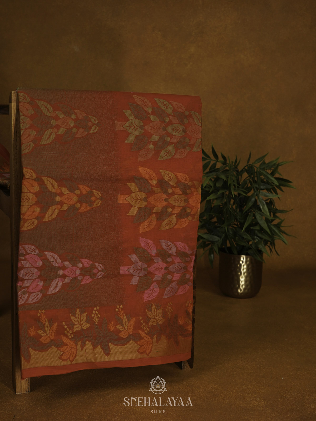 Red Bengal Cotton Saree