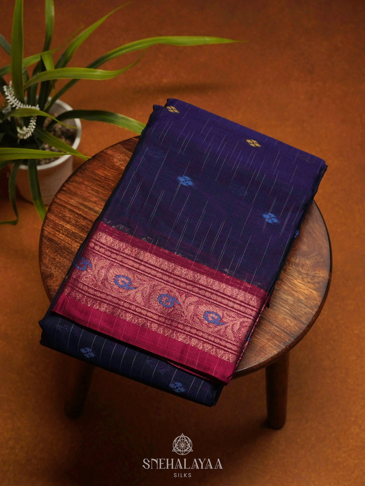 Purple Bengal Cotton Saree