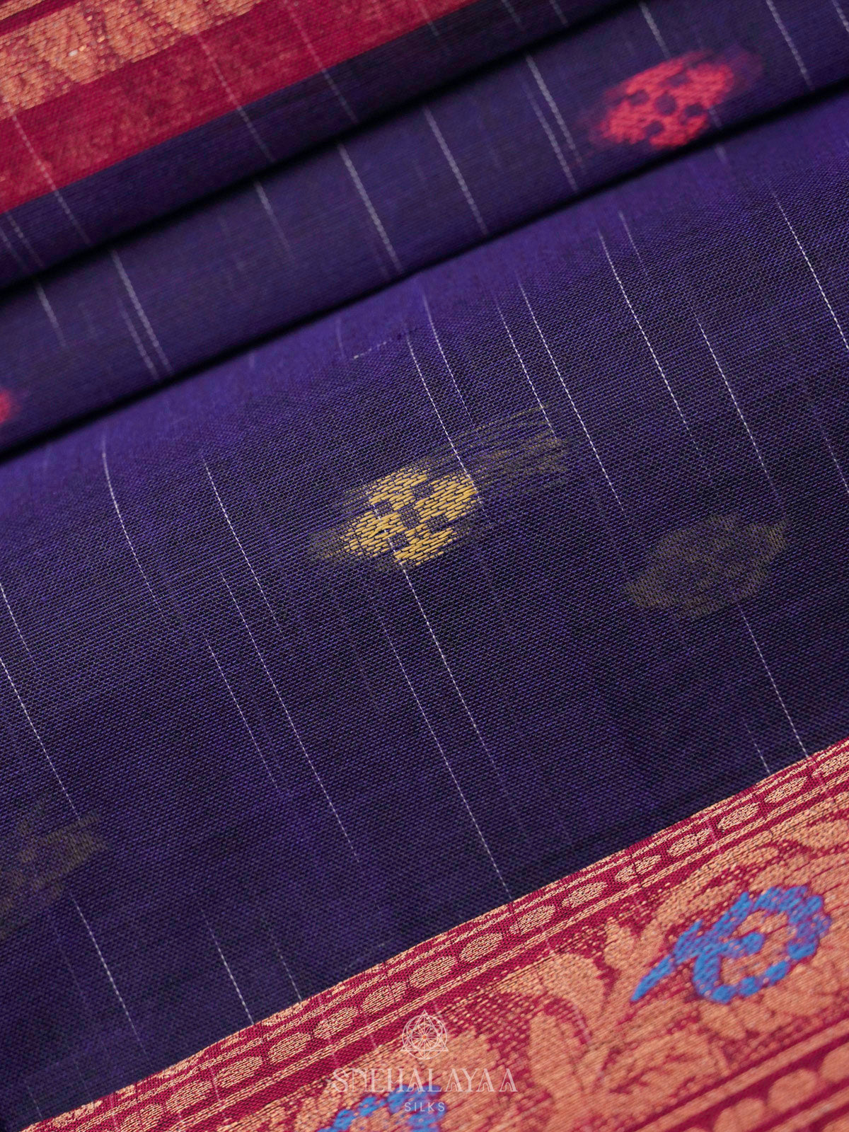Purple Bengal Cotton Saree