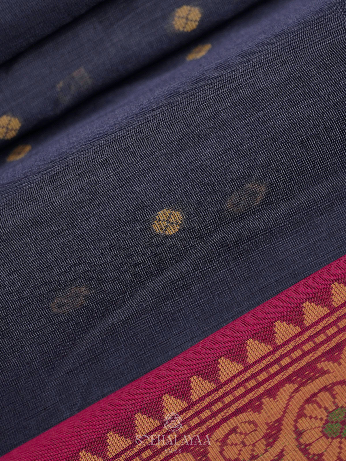 Grey Bengal Cotton Saree