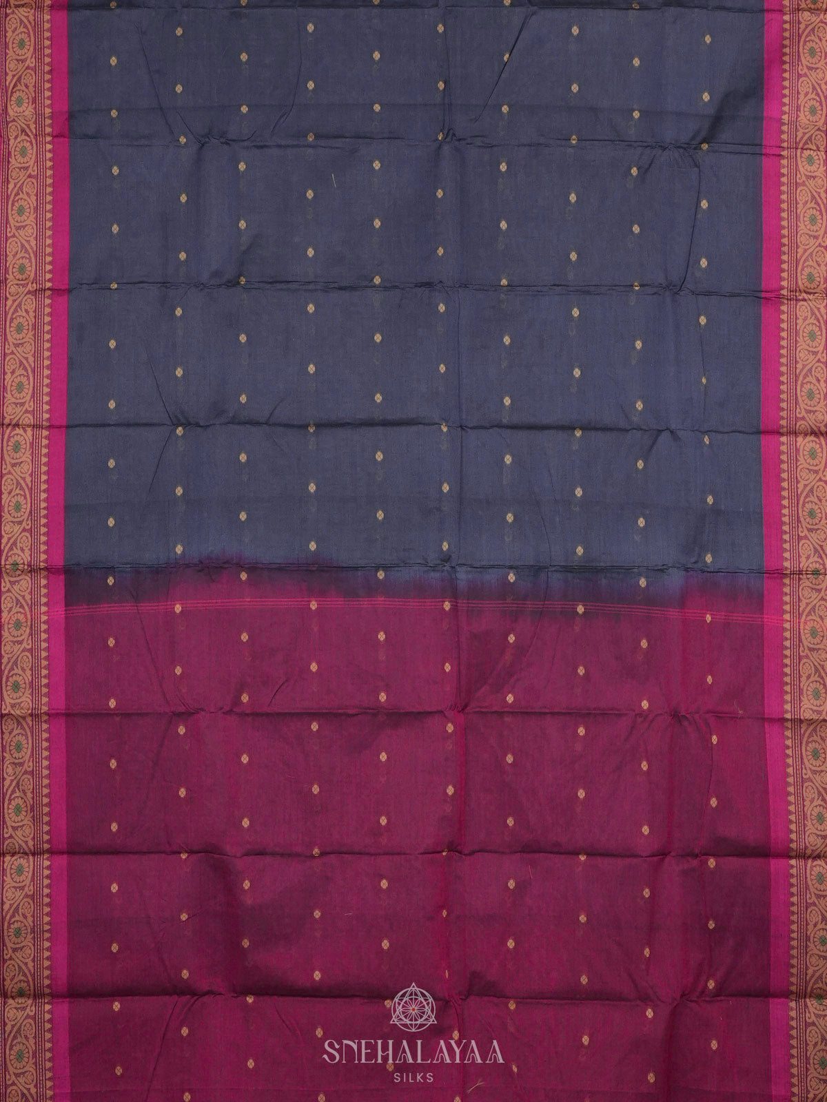 Grey Bengal Cotton Saree