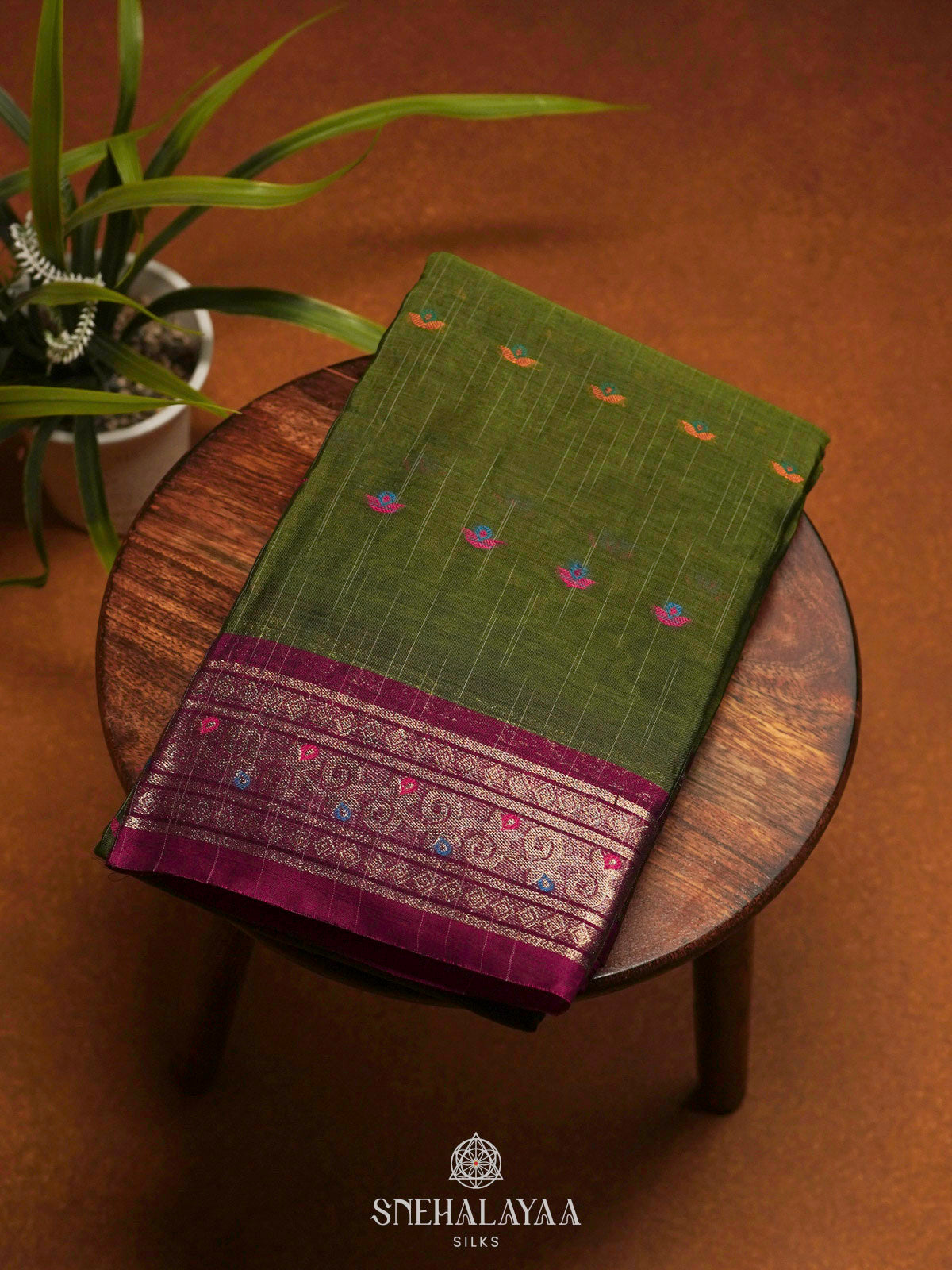 Green Bengal Cotton Saree