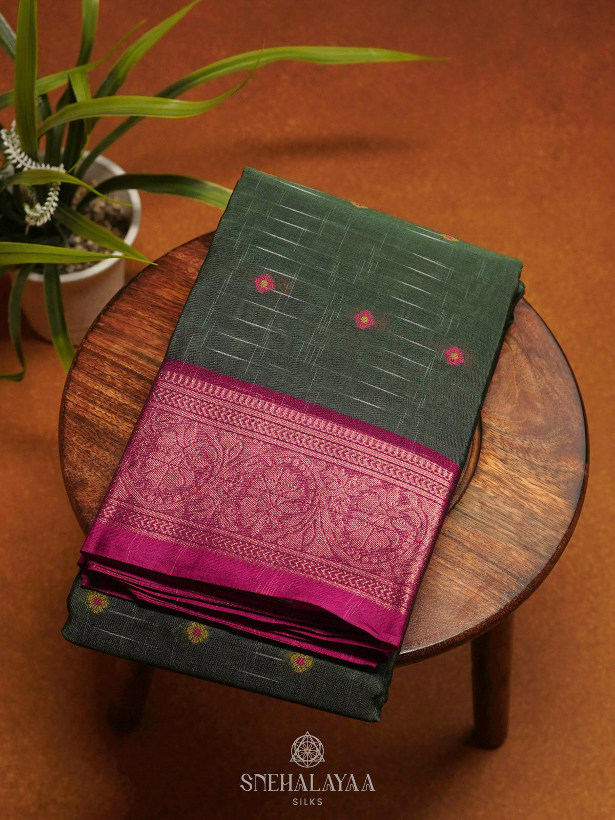 Green Bengal Cotton Saree