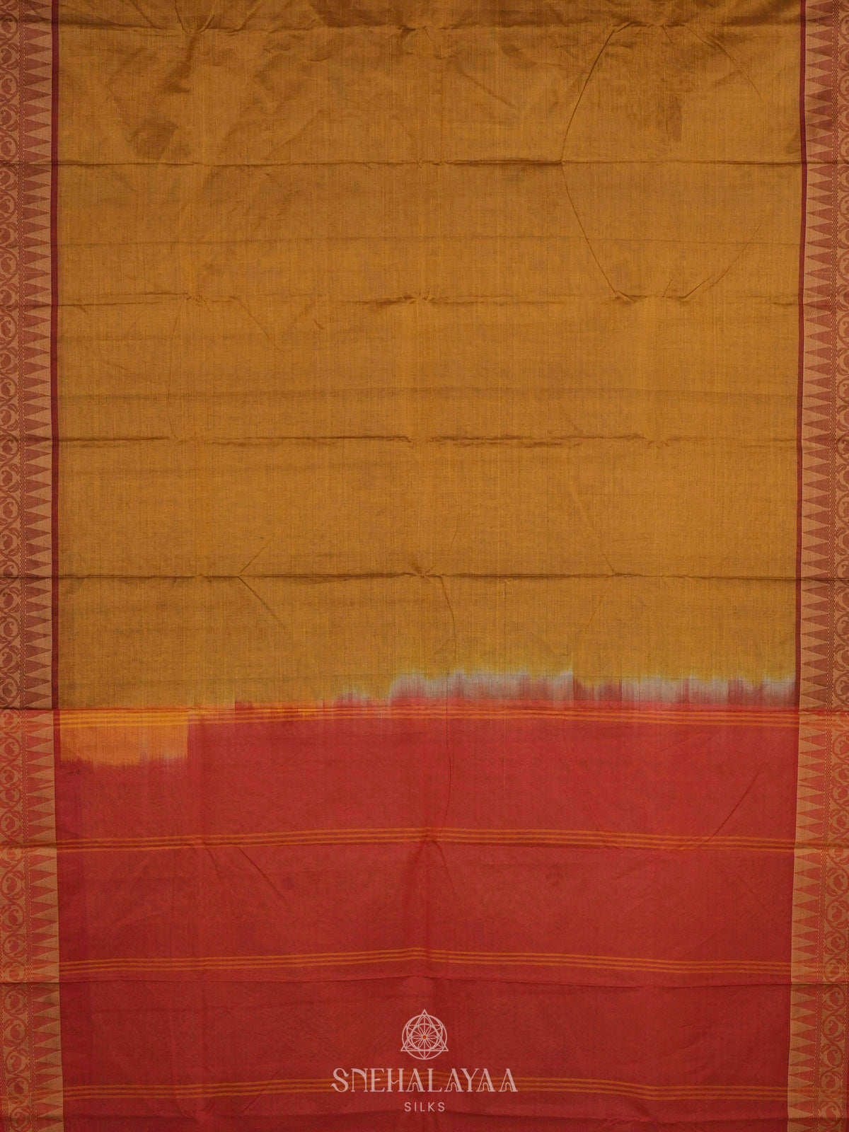 Yellow Bengal Cotton Saree
