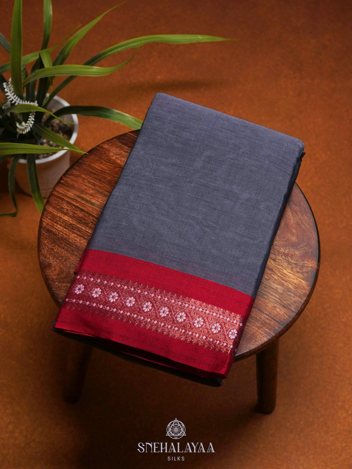 Grey Bengal Cotton Saree