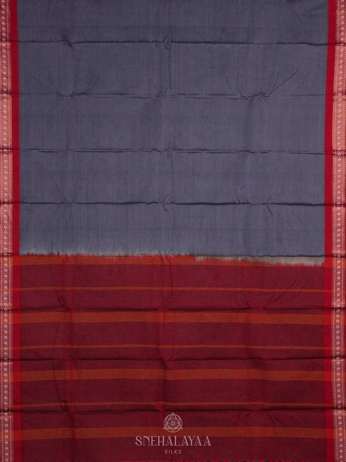 Grey Bengal Cotton Saree