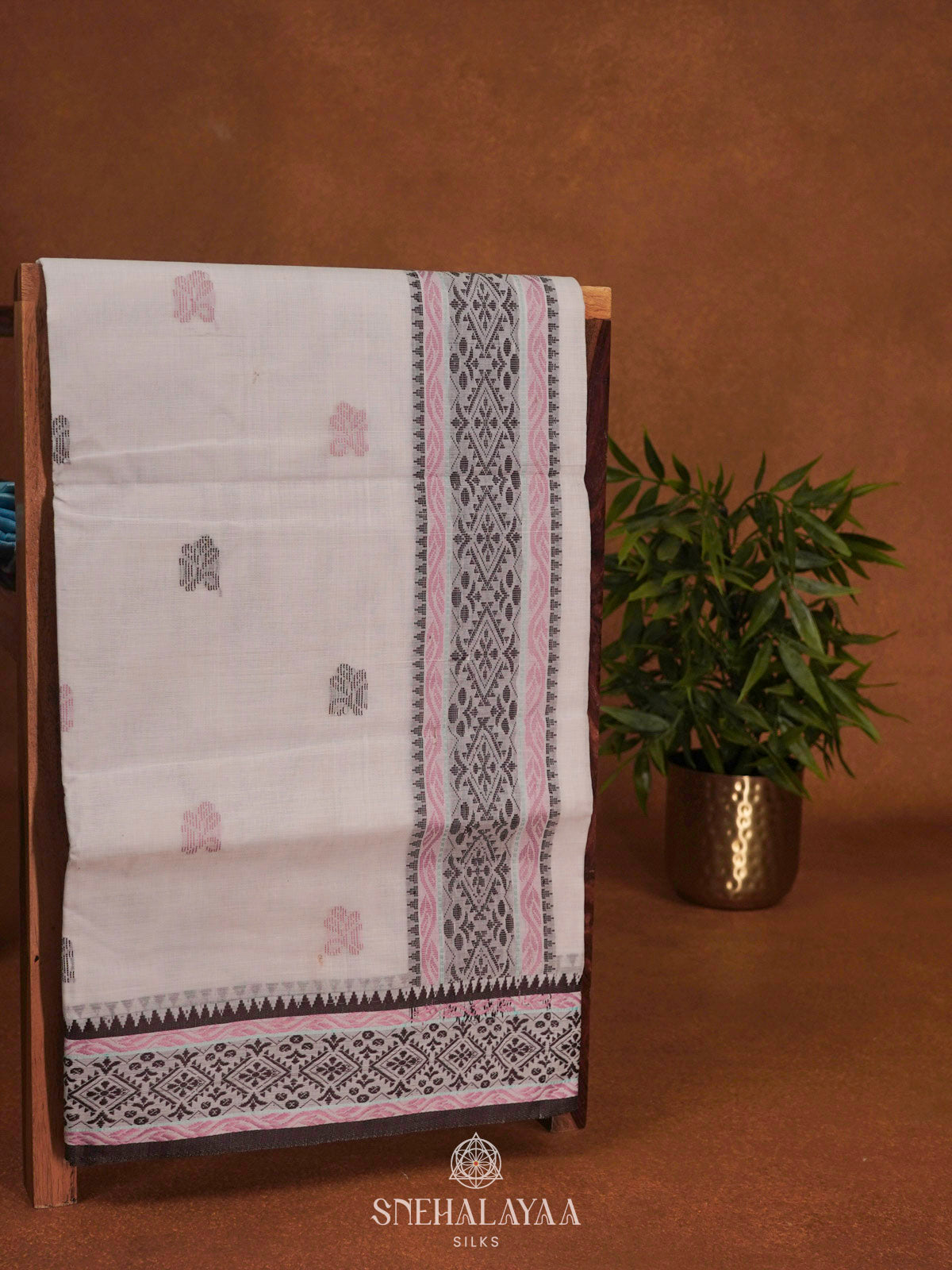 White Bengal Cotton Saree