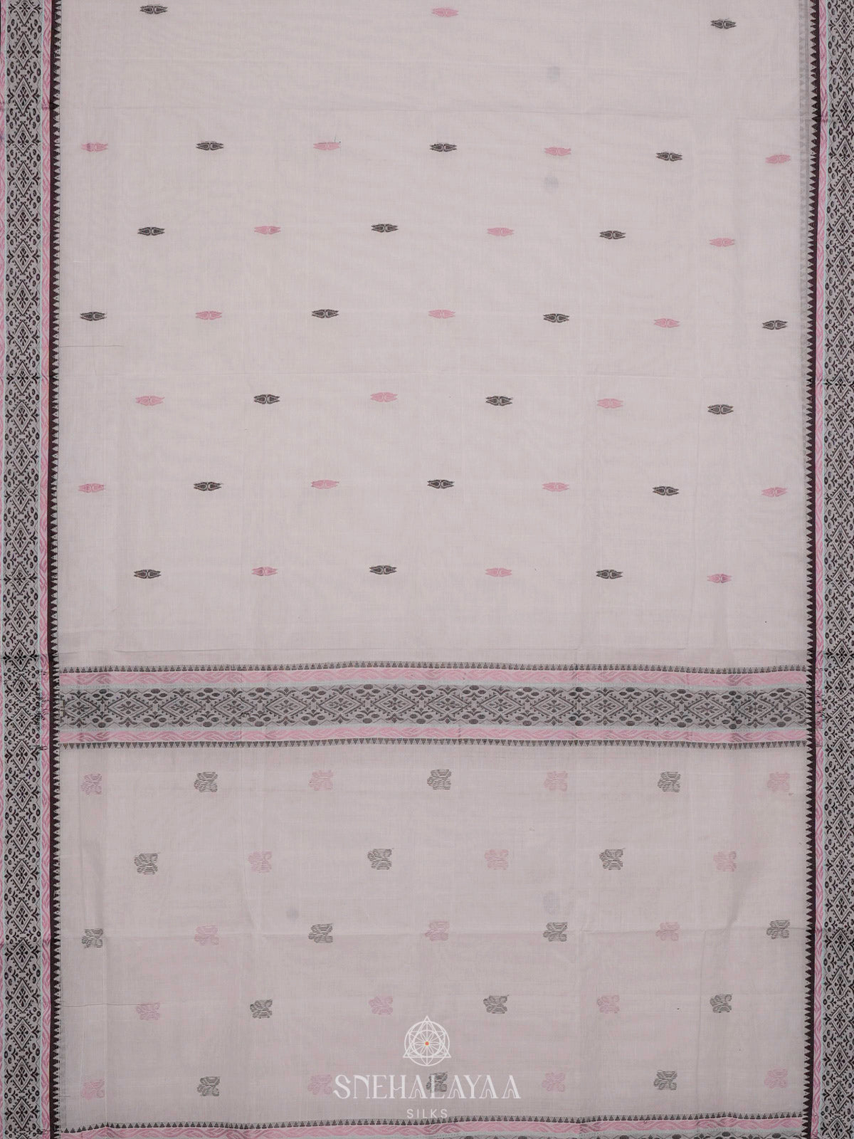 White Bengal Cotton Saree
