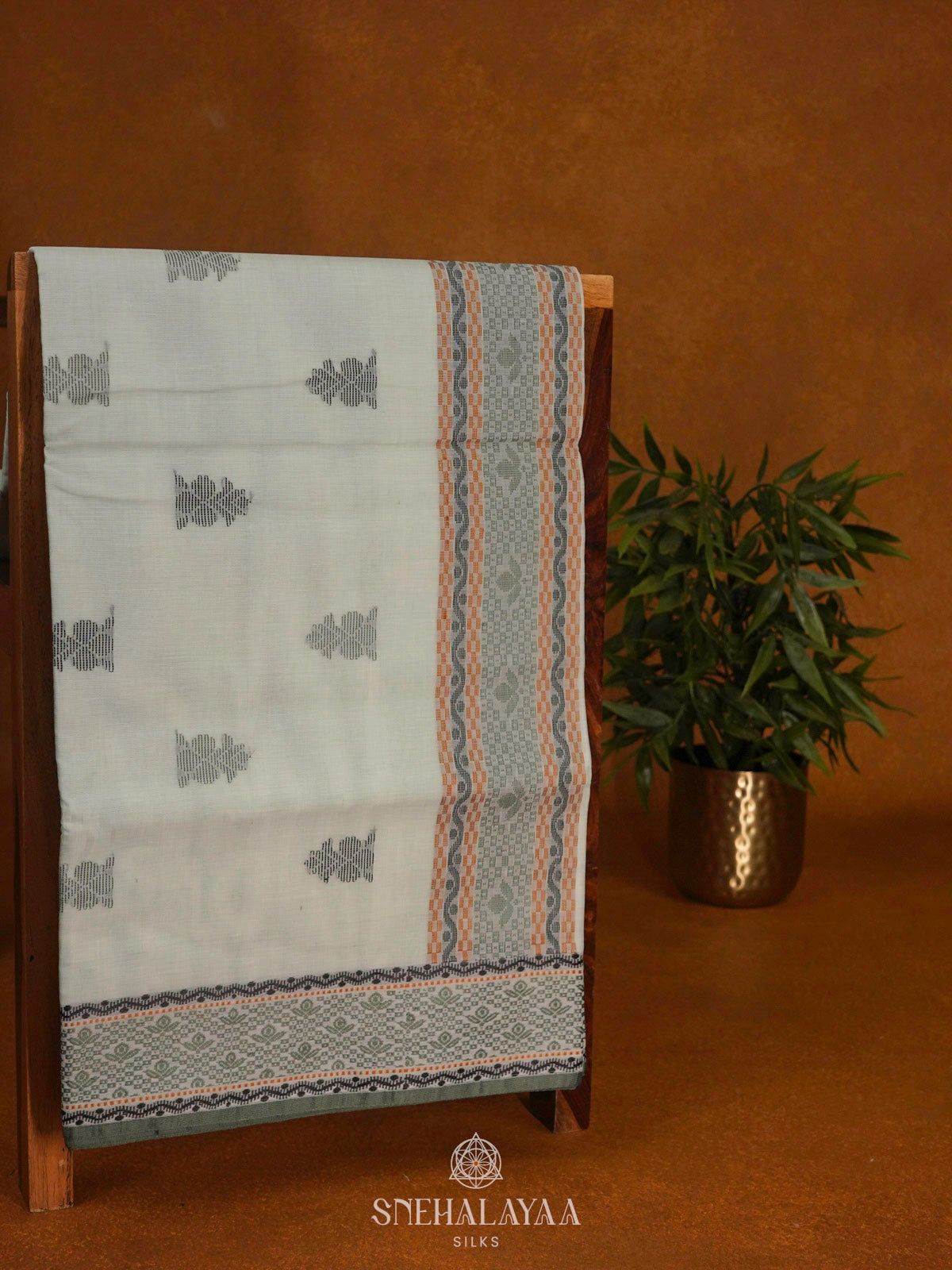 Pale Green Bengal Cotton Saree