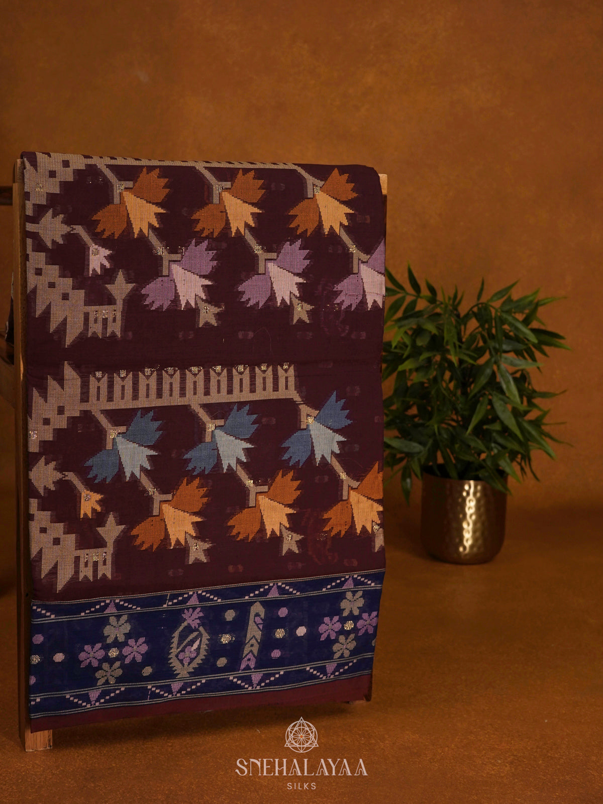 Brown Bengal Cotton Saree