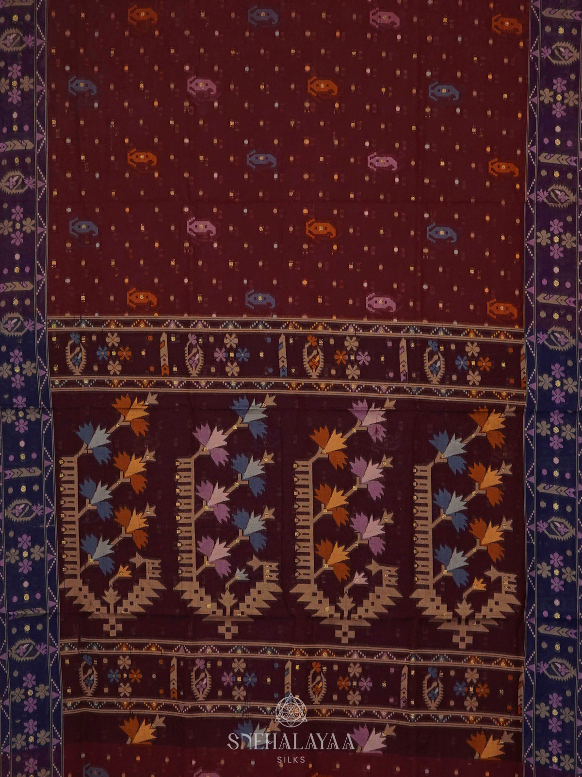 Brown Bengal Cotton Saree