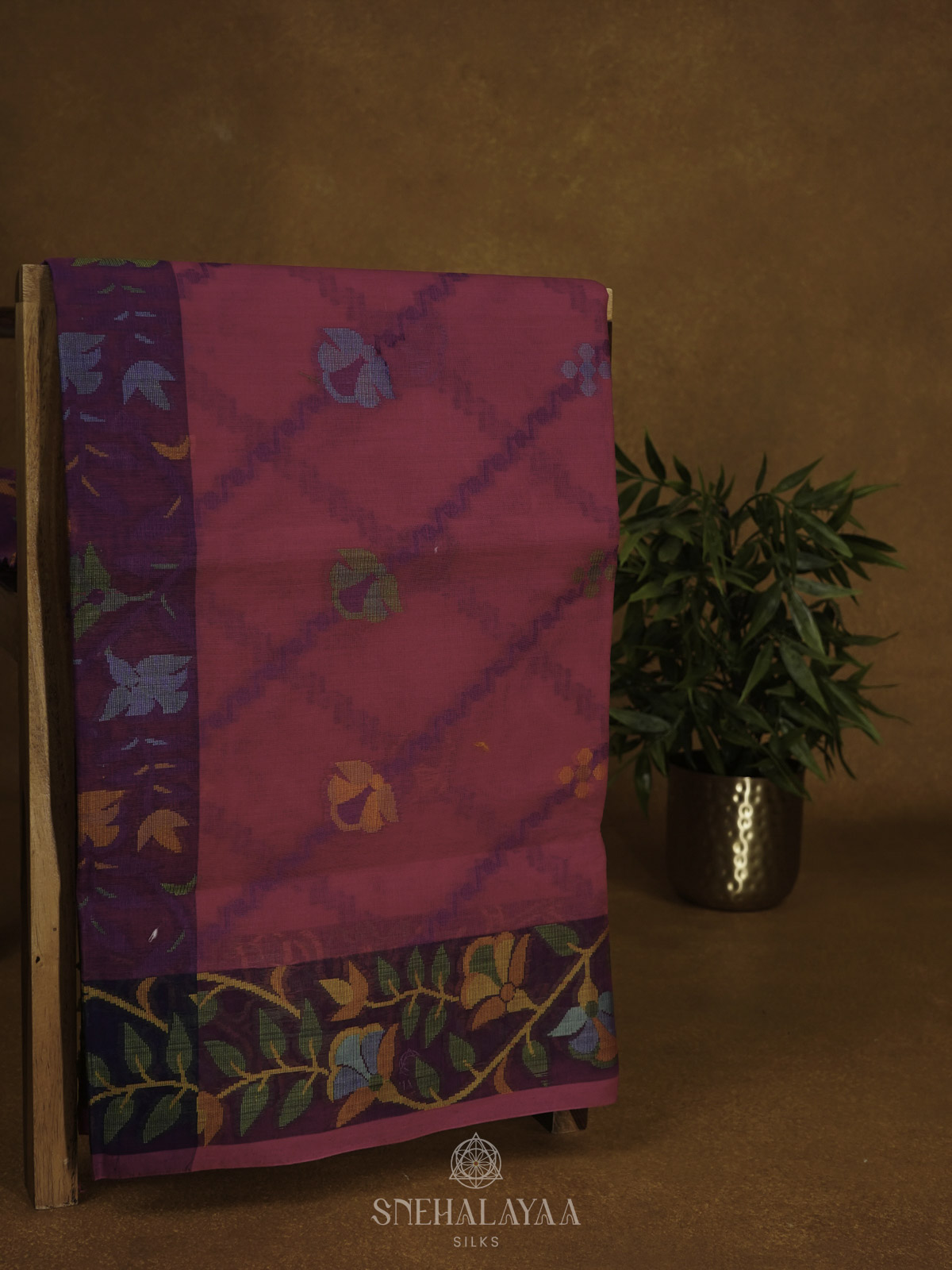 Pink Bengal Cotton Saree