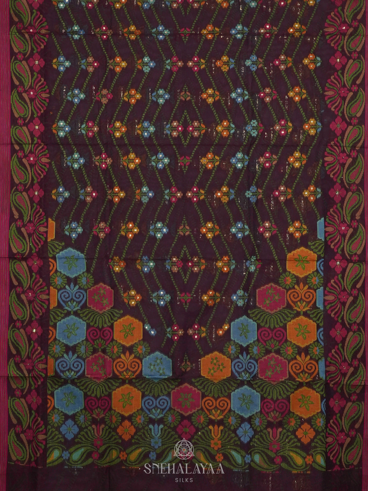Brown Bengal Cotton Saree