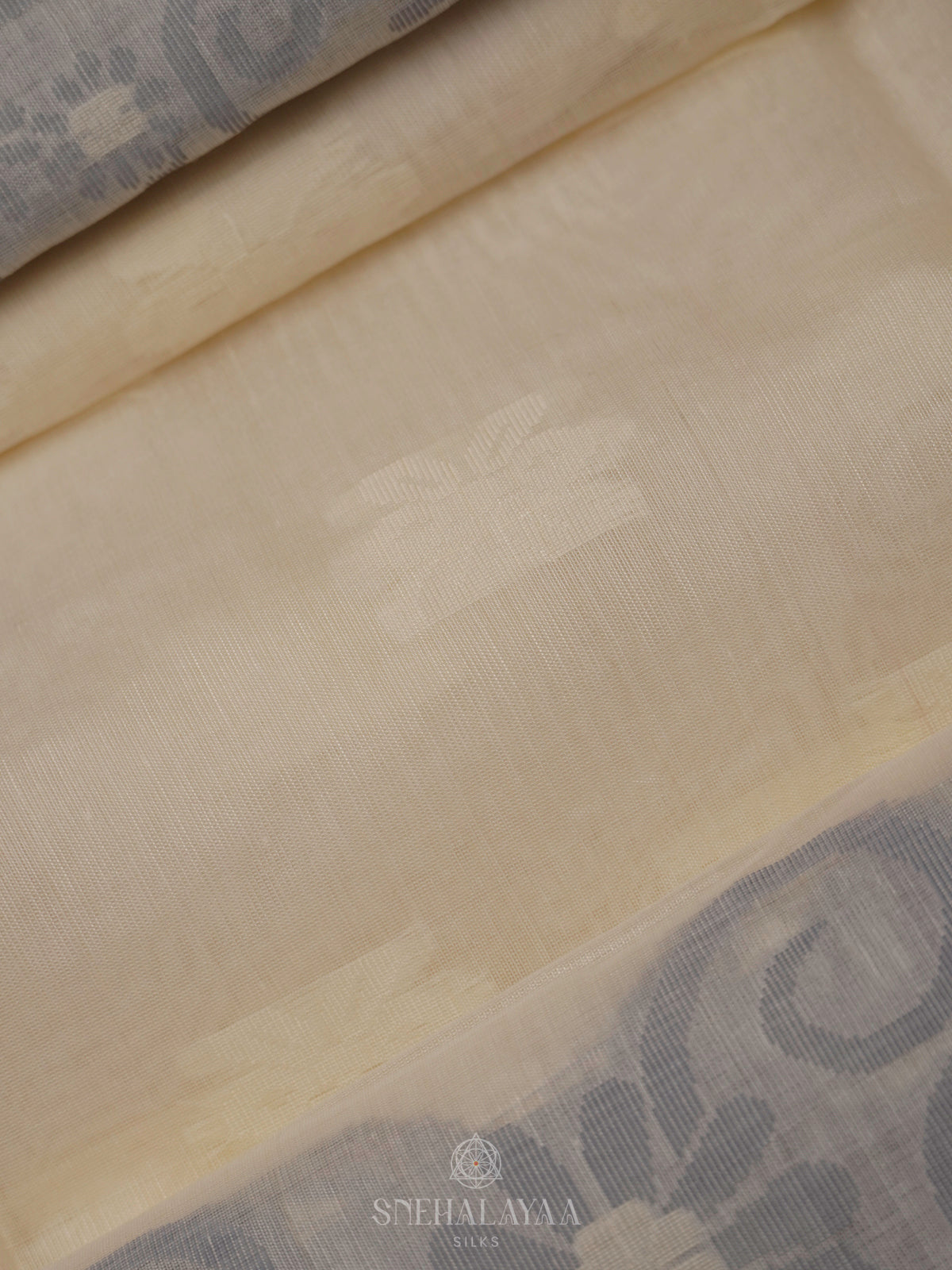 Cream Bengal Cotton Saree