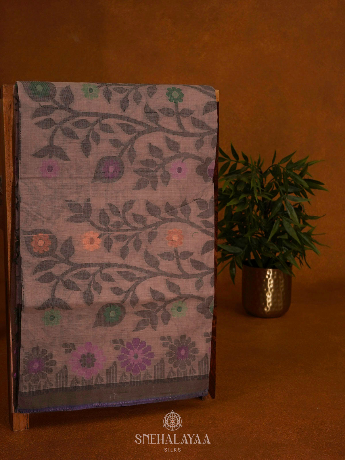 Brown Bengal Cotton Saree